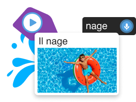 Rosetta Stone application activity example showing our immersive language learning tool
